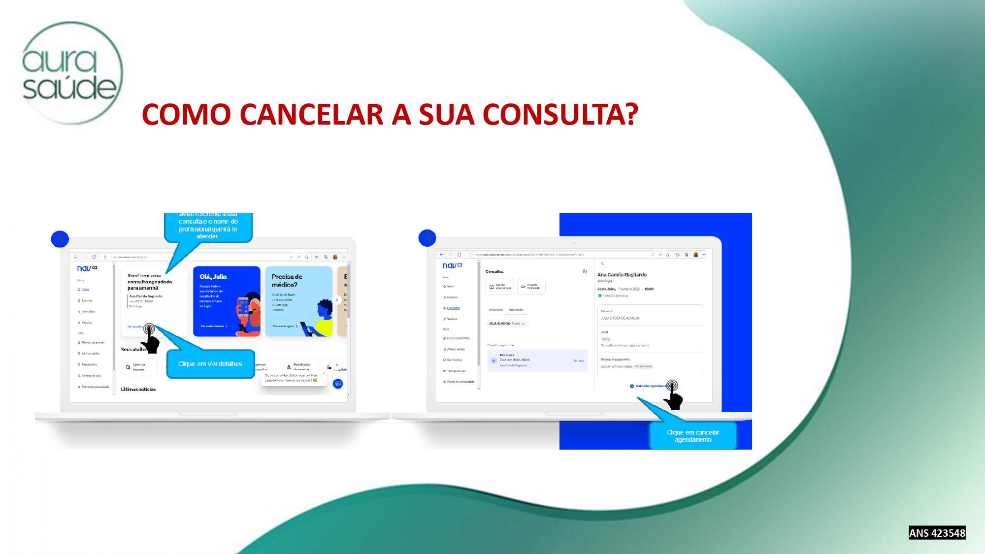 Passo 2 do cancelamento